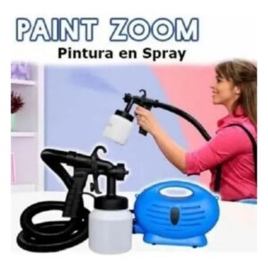 Compresor De Pintura Azul Pistola Para Pintar Fácil Y Rápido Paint Zoom -  Luegopago